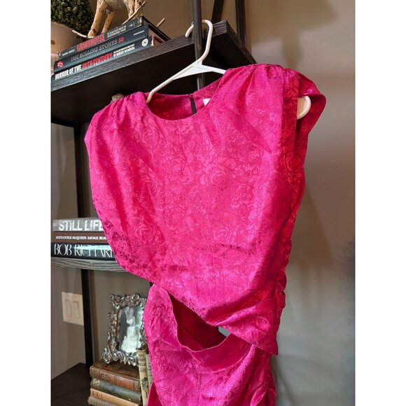 Ronny Kobo Kyle Cut Out Mini Dress Pink Womens Size Small - Picture 3 of 7
